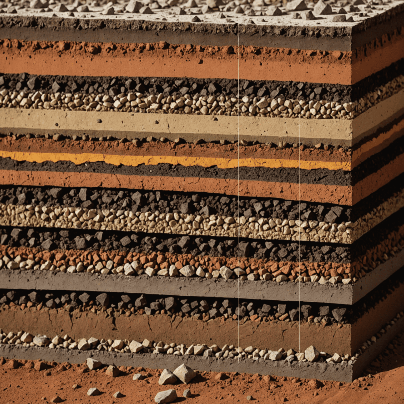 Diagram showing different types of soil compositions and their suitability for geothermal installations. The image includes cross-sections of clay, sand, and rock layers with annotations explaining their thermal conductivity properties.