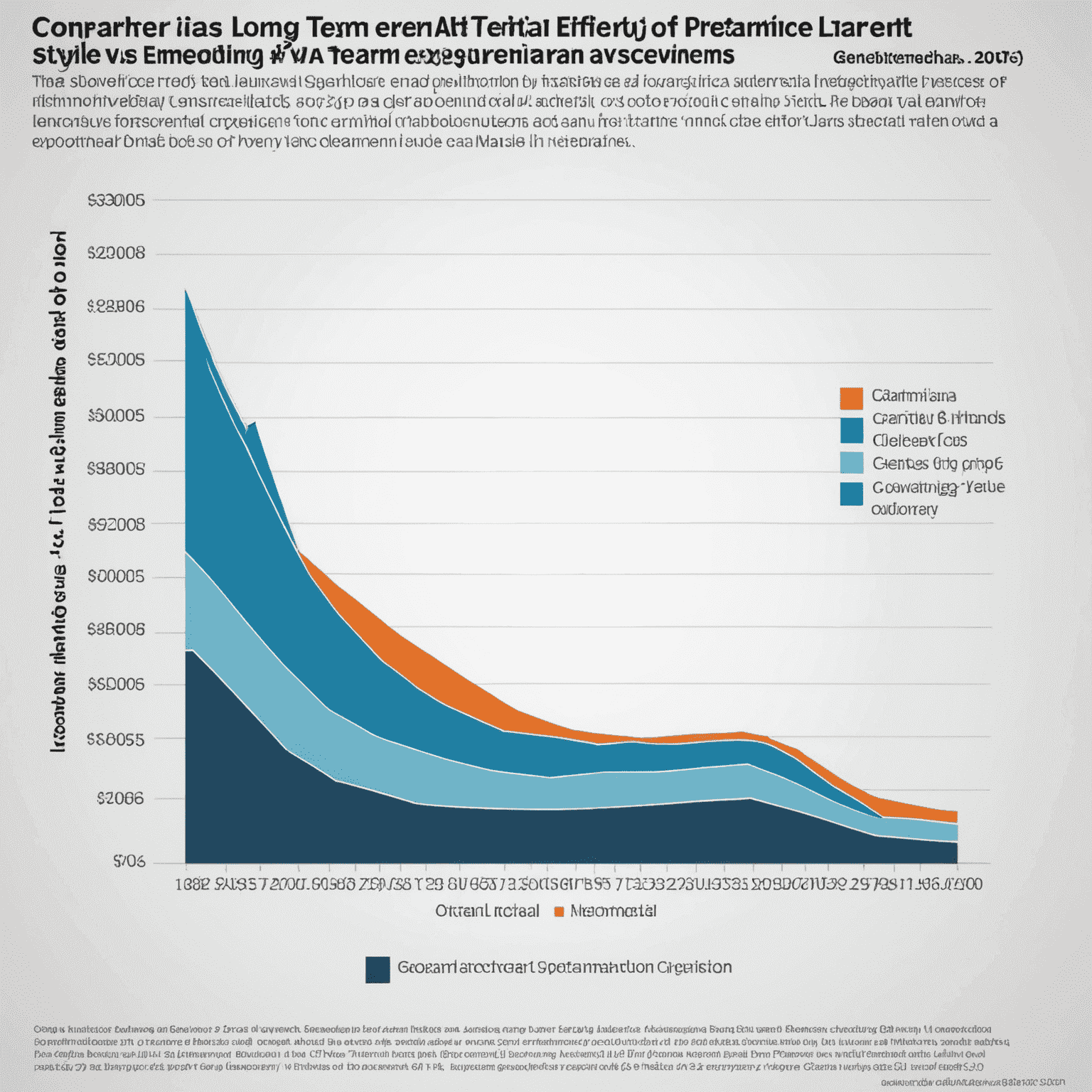 Graph comparing the long-term costs and energy efficiency of geothermal systems versus traditional HVAC systems over a 25-year period. The graph shows initial installation costs and yearly operating expenses, highlighting the break-even point and long-term savings of geothermal.